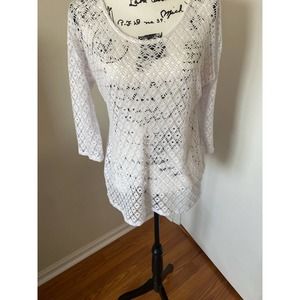 Women’s Valerie Stevens Size Large White Pullover